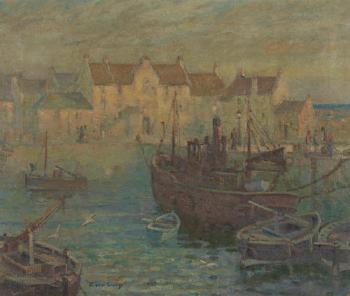 Evening in the harbour by 
																	Andrew Gamley