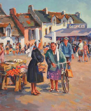 Bigoudène au marché by 
																	Georges Lygrisse