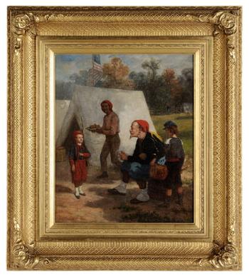 Zouaves in camp by 
																			John W Ehninger
