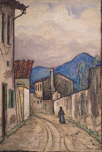 Strada di paese by 
																	Giovanni Zannacchini