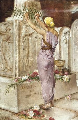 Het offer aan Aphrodite by 
																	Emile Vloors