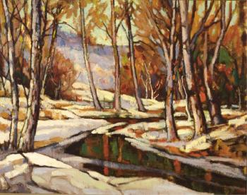 Creek in winter by 
																	Victor Joseph Harles