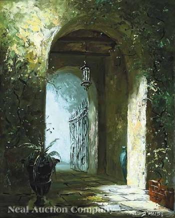 The inner sanctum, French Quarter courtyard by 
																	Eugene Daymude