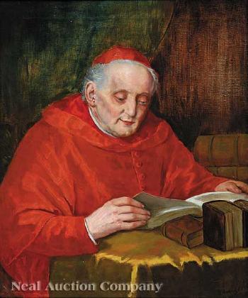 The Cardinal in his study by 
																			Theodor Recknagl