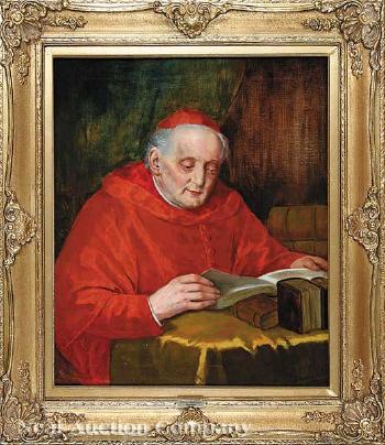 The Cardinal in his study by 
																			Theodor Recknagl
