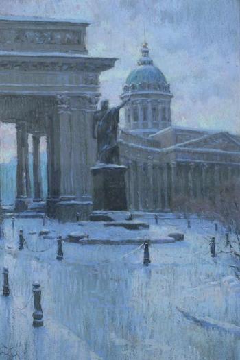 Kazan cathedral in Winter, St. Petersburg, Russia by 
																	Serguei Oussik
