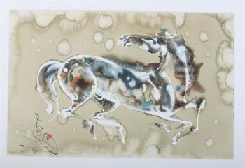 Grey horse by 
																	Tsolmon Damba