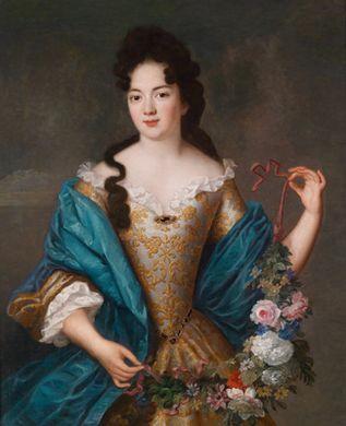 Portrait of a young lady by 
																	Nicolas Fouche
