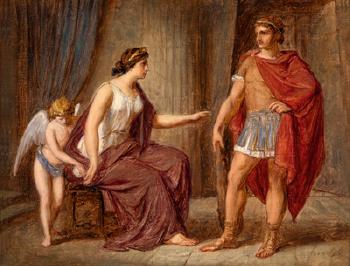 Theseus and Ariadne by 
																	Bertalan Szekely