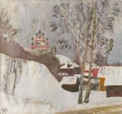 Vue de Perislav sous la neige by 
																	Nikolai Ouglov