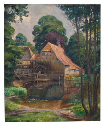 Grander Mühle bei Friedrichsruh (Sachsenwald) by 
																	Ernst Zehle