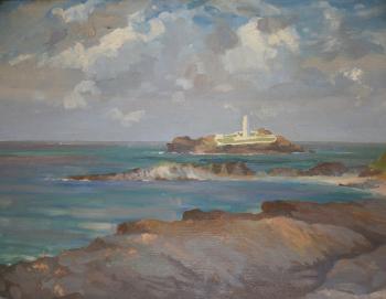 Godrevy lighthouse, St. Ives by 
																	Clifford Hanney