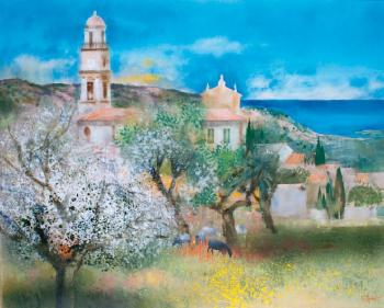 Corse, le petit village de Calenzano by 
																	Pierre Jutand