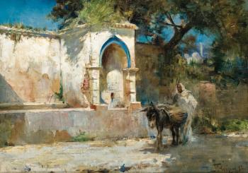 Fontaine en Afrique du nord by 
																	Ferdinand-Jean Luigini