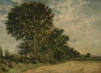 Paysage aux grands arbres by 
																	Auguste Louis Roure