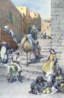 Street scenes in the Old City, Jerusalem by 
																	Anna Rychter-May
