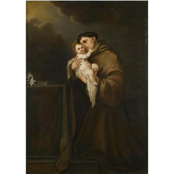 Saint Anthony Of Padua With The Christ Child by 
																	Giacomo Farelli