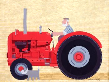The red tractor by 
																	Sasha Okun