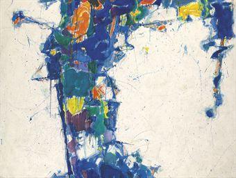 Middle Blue by 
																	Sam Francis