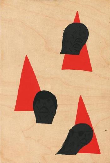 Three triangle heads by 
																	 Neckface
