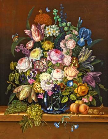 Blumenstrauss in Vase by 
																	Hans Crepaz