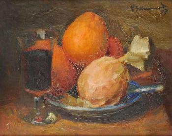 A still life with furit by 
																	Frantisek Zikmund