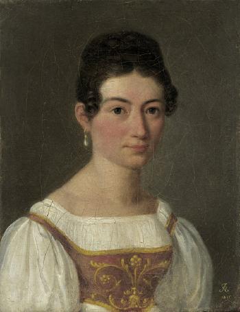 Bildnis einer jungen Frau by 
																	Karl Josef Raabe
