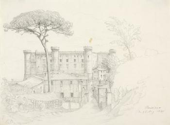 Das Castello Odescalchi in Bracciano in Latium by 
																	Anton Hallmann