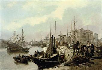 Dover Harbour by 
																	William Henry Prior