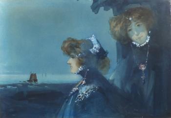 Femmes au bord de mer by 
																	Ange Jacques Supparo