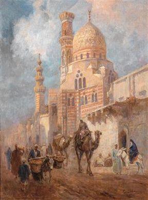 In the streets of Cairo by 
																	Karoly Cserna