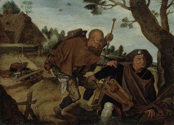 The Blind leading the Blind by 
																	Pieter Brueghel