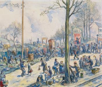 Le marché aux puces by 
																	Maurice Radiguet