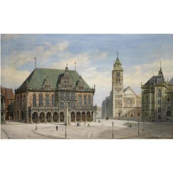 Bremer Ratshaus (The Town Hall, Bremen) by 
																	Carl Ludwig Fahrbach