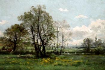 Extensive landscape by 
																	Alfred Garcement