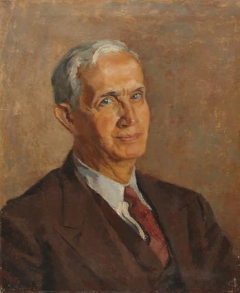 Portrait of the artist's father by 
																			Faye Swengel