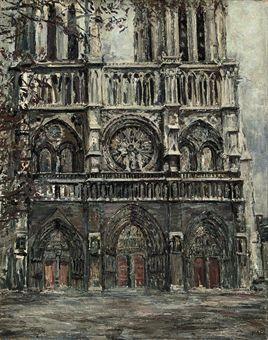 Entrance of Notre Dame, Paris by 
																	Marcel Frischman