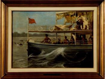 Fred. J. Hessel comme capitaine pilote sur le vapeur Tahuamanu dans le Madre de Dios (Haute Amazonie) en 1900 by 
																	Raphael Lagye