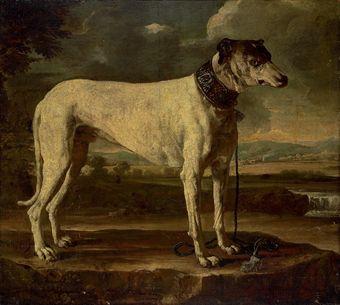 A hound in a landscape by 
																	Michele di Campidoglio