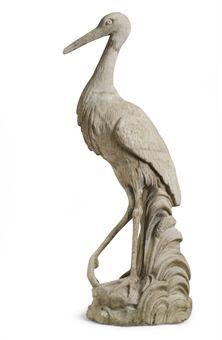 A Composition Stone Model Of A Stork by 
																	 Austin and Seeley