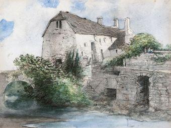 The mill house by 
																	George Cumberland