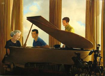 At the piano by 
																	Al Proom