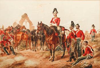 The 6th Inniskilling dragoons by 
																	Henry Daubrava