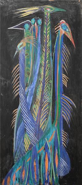 Peacocks by 
																	Modou Niang