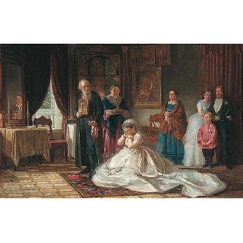 Before the wedding by 
																	Firs Sergeevich Zhuravlev