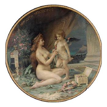 Venus and Cupid by 
																	Henri Danger