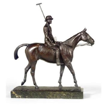 Joueur de polo - polo player, possibly Albert I, King of the Belgians by 
																	Georges Malissard