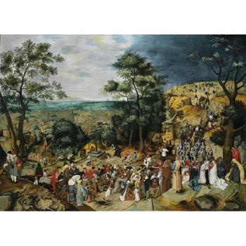 Procession to Calvary by 
																	Pieter Brueghel