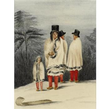 Scenes of Canadian Indian life in wintertime by 
																	Philip James Bainbrigge