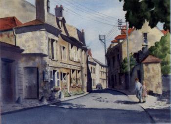 Quiet Street, South of France by 
																	Eleanor Rawls